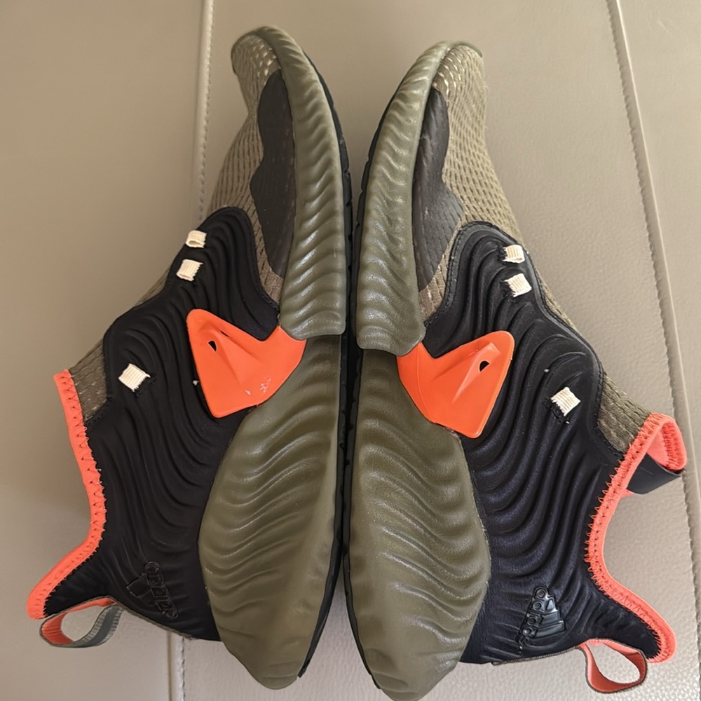 Adidas AlphaBounce Instinct CC M Olive Green Slip On Running‎ Shoes Men's Sz 12 - Picture 8 of 12